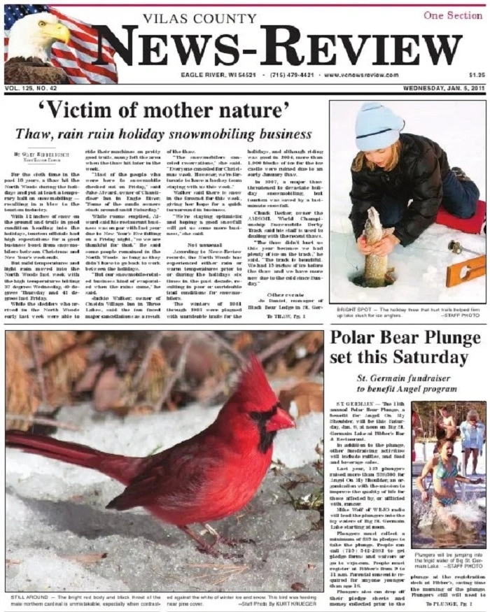 Why People Read the Vilas County News Review Daily